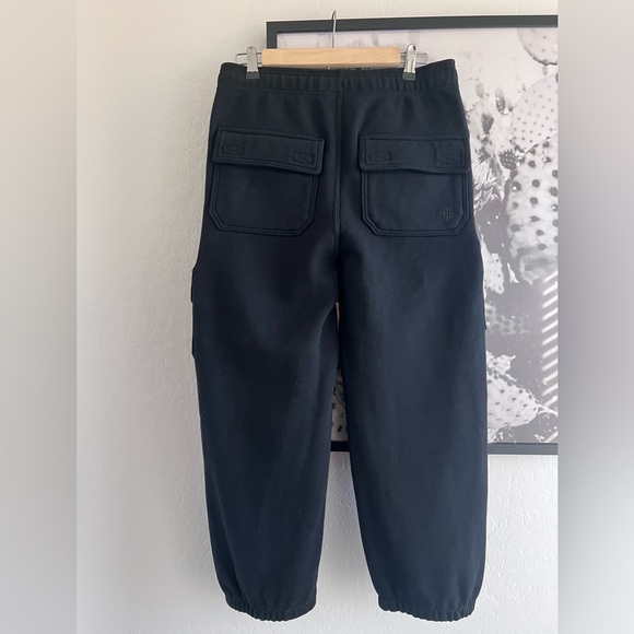 Ninth Hall Stash Youth Black Baggy Cargo Jogger Sweatpants size Large - Picture 5 of 7